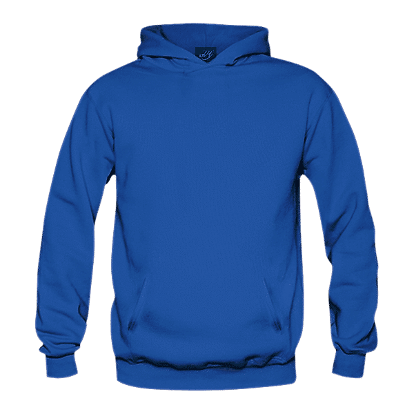 Solid: Blue Pullover Hoodie